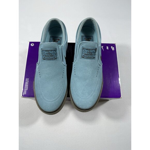New Men’s Size 6 - Nike Zoom Stefan Janoski+ Slip SB Denim Turquoise FN5893 400 - Picture 2 of 10